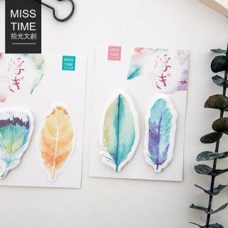 Giấy note ghi chú (Sticky note) - Chủ đề Color Feather (Lông vũ)