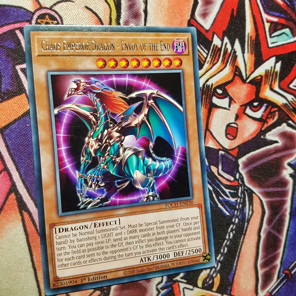 Thẻ bài Yugioh chính hãng | Chaos Emperor Dragon - Envoy of the End | TOCH Rare