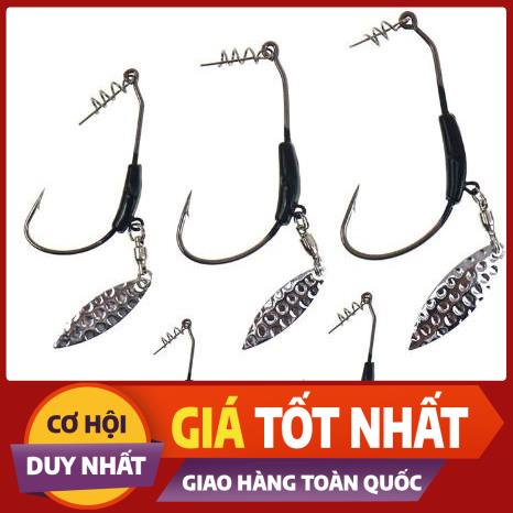 lưỡi câu lure, lưỡi câu móc mồi mềm, nhái giả, nhái thật có thìa xoay Shop đồ câu phía bắc