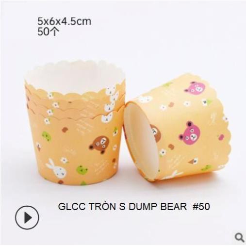 KHUÔN GIẤY BÁNH CUPCAKE TRÒN (50 CHIẾC)