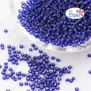 Hạt cườm Preciosa màu xanh biển silverline