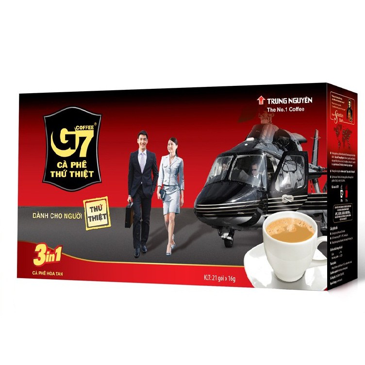 [Mã GROXUAN1 giảm 8% đơn 150K] Cafe Trung Nguyên G7 gói ngang 21 gói