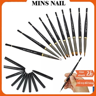 Bộ cọ vẽ móng nail , Bộ cọ bút nhật bản lawei nail brush 10 cây