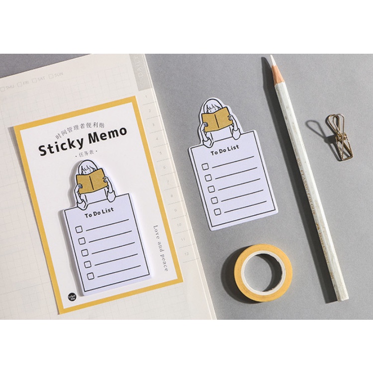 INFEEL.ME_Tập giấy nhớ Sticky memo (check list, day's plan, weekly plan, to do list)