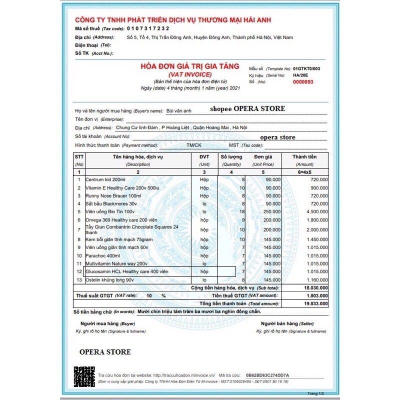 VIÊN UỐNG BỔ XƯƠNG KHỚP HEALTHY CARE GLUCOSAMINE HCL 1500MG 400 VIÊN