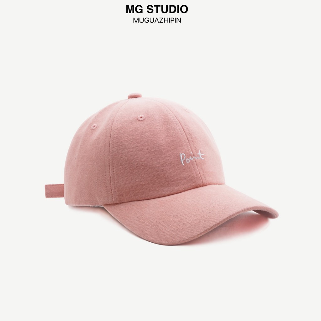  MG STUDIO/“Point” letter embroidered baseball caps