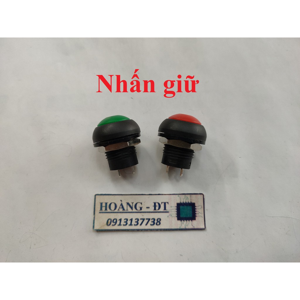 Nút nhấn chống nước phi 12mm