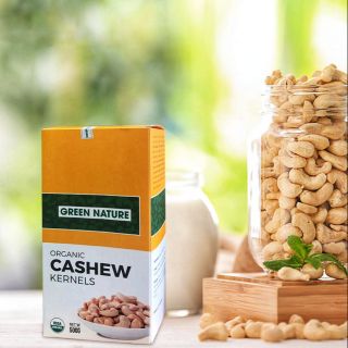 Hạt Điều Bình Phước hữu cơ hộp 500g (bao bì mới)