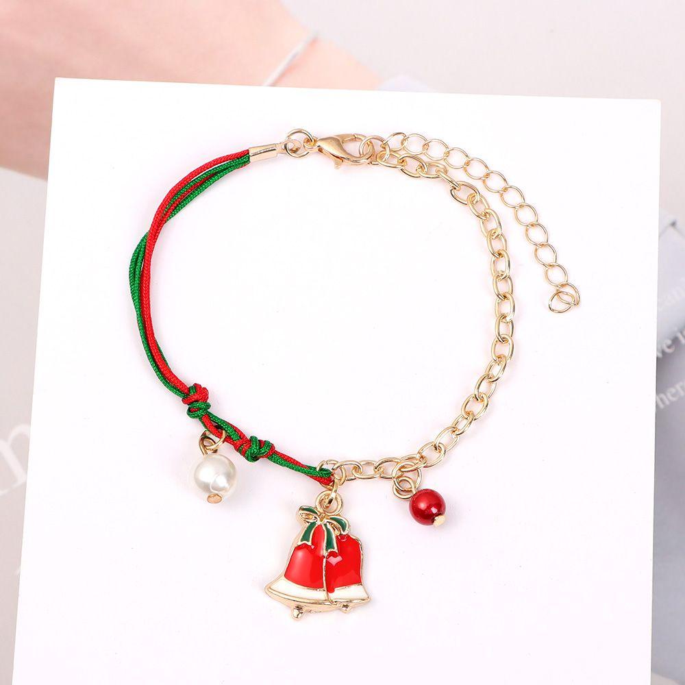 Vòng Tay Dây Thừng Phối Mặt Hình Ông Già Noel Dễ Thương