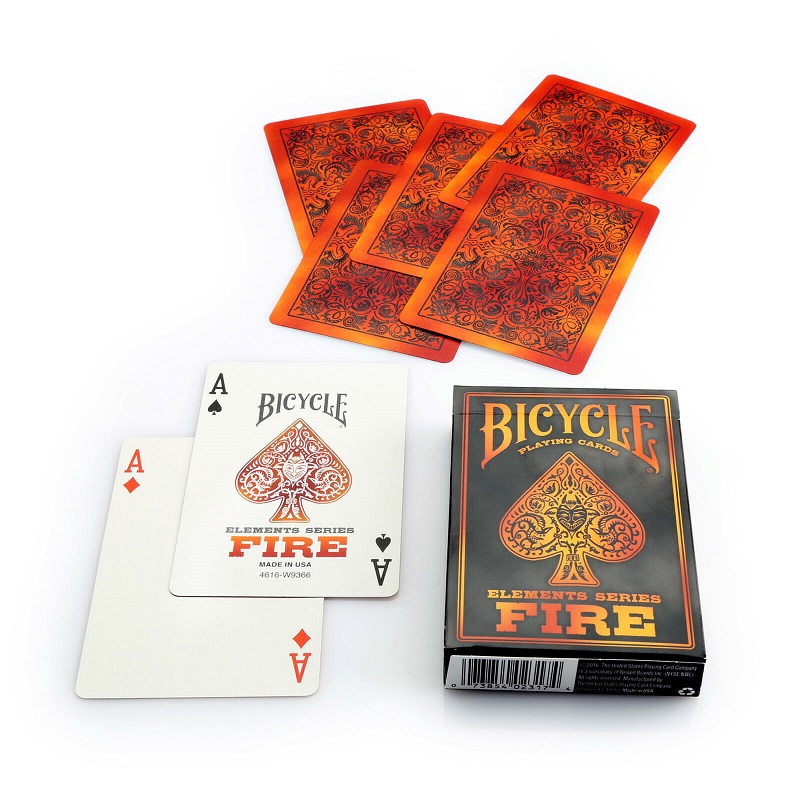 Bộ Bài Bicycle Fire Elements Playing Cards, Bộ Bài Bicycle Lửa Nguyên Tố, Thẻ Sưu Tập USPCC, Trò Chơi Thẻ Ma Thuật, Đạo Cụ Ảo Thuật Cho Nhà Ảo Thuật