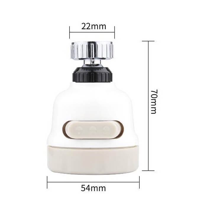 Đầu vòi tăng áp rửa chén xoay 360 độ + 3 áp lực nước thông minh No.101188