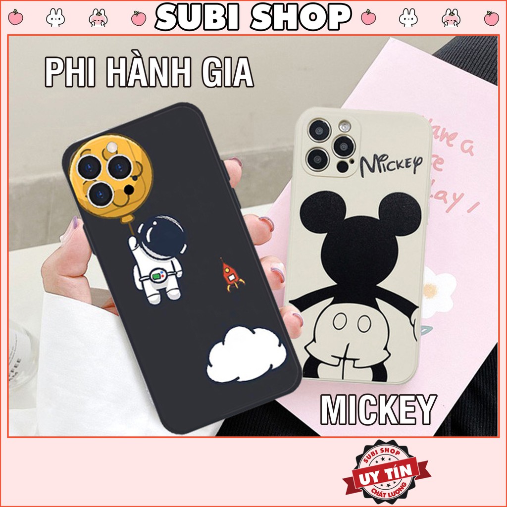Ốp lưng iphone vuông cạnh in hình Mickey và PHG 6/6plus/6s/6splus/7/7plus/8/8plus/x/xr/xs/11/12/pro/max/plus/promax