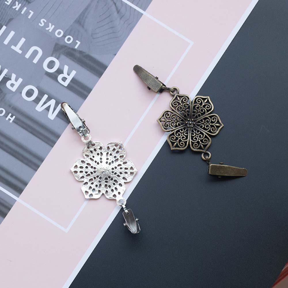 VANES1 Kẹp Cài Khăn Choàng Hình Hoa Và Chim Rỗng Cho Nữ