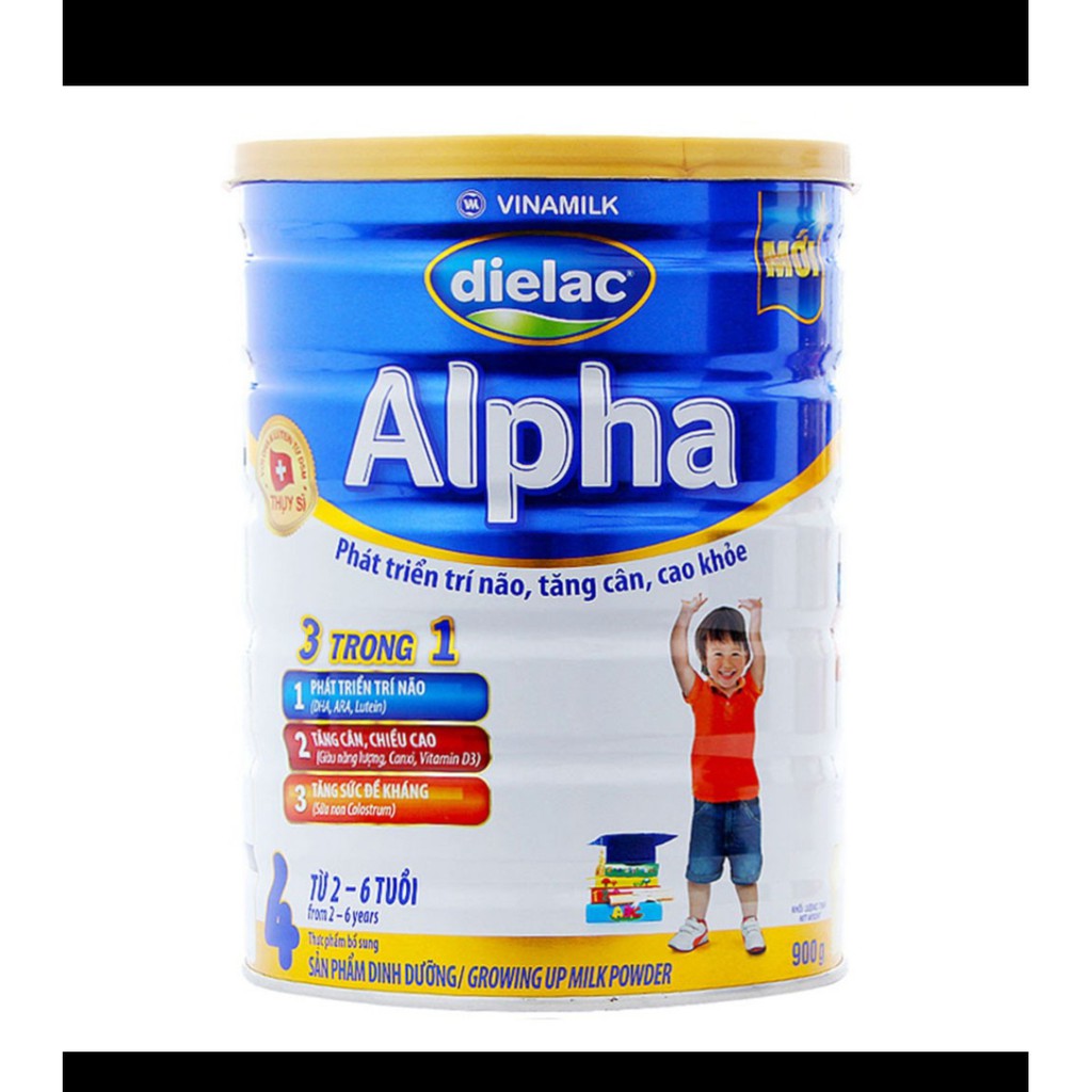 Sữa bột Dielac Alpha 4 1.5kg Sữa công thức 3 trong 1 hỗ trợ phát triển não bộ, tăng cân chiều cao
