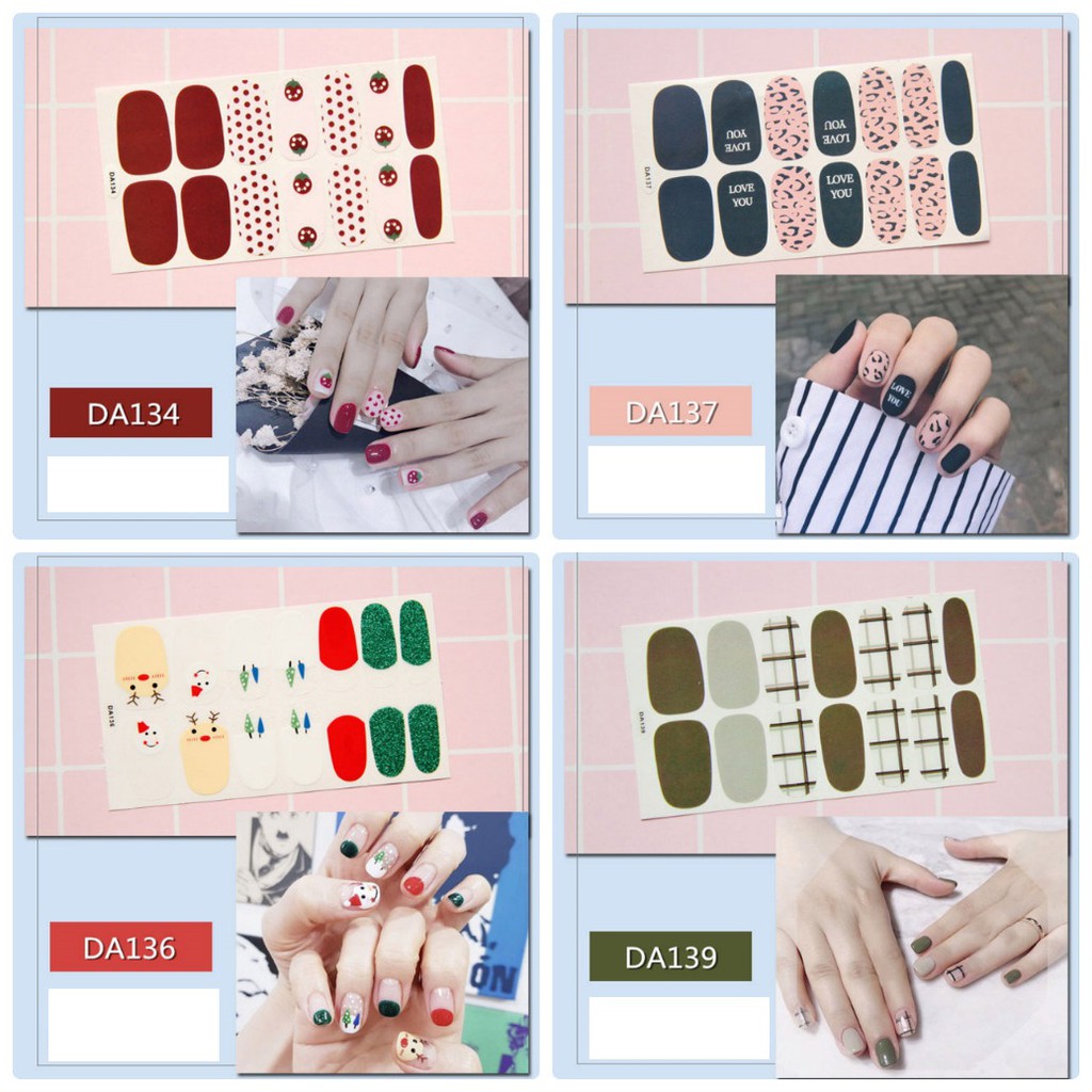 Sticker dán móng tay không thấm nước P2 - Nail Sticker