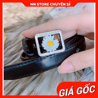 Dây nịt da nữ logo hoa cúc dễ thương 🛑 Thắt lưng nữ