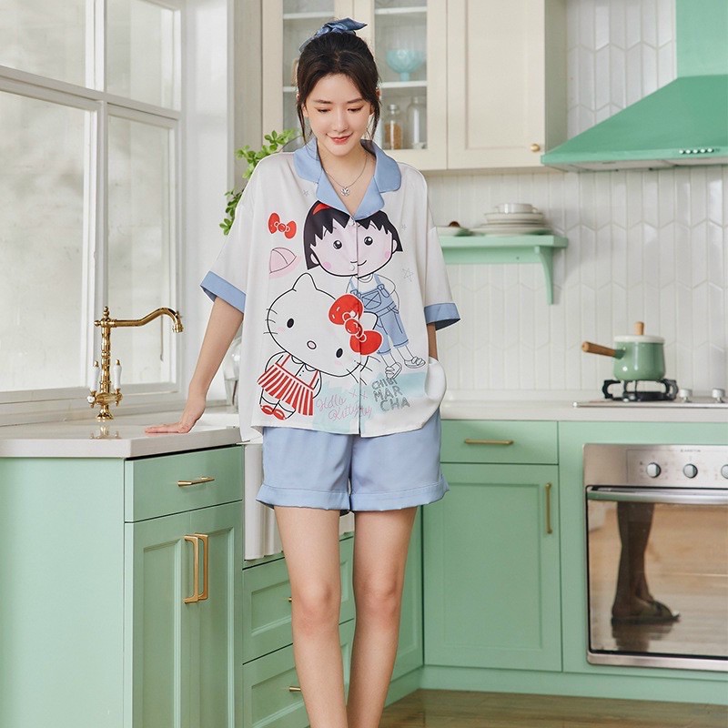 BỘ NGỦ PIJAMA LỤA ĐÙI CAO CẤP MARUKO