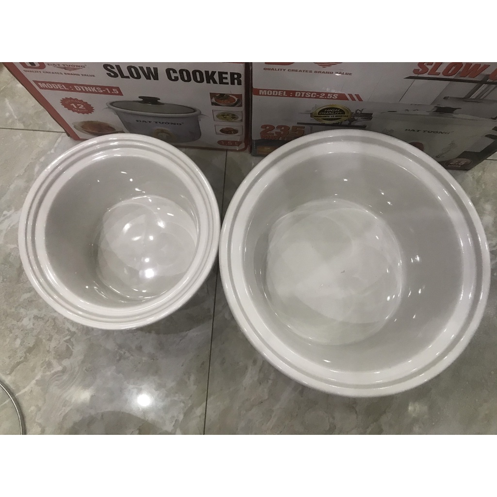 Nồi Kho Cá - Nấu Cháo Chậm Đa Năng Đạt Tường 1,5L-2,5L Bảo Hành 12 Tháng