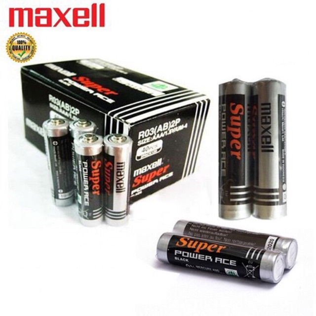 Pin Maxell AAA Chính Hãng, Pin tiểu AAA Maxell 1 cặp 2 viên