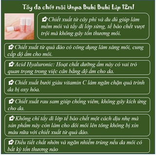 Tẩy Da Chết Môi Bubi 💖 Tay Da Chet Moi Bubi 💖 12ml