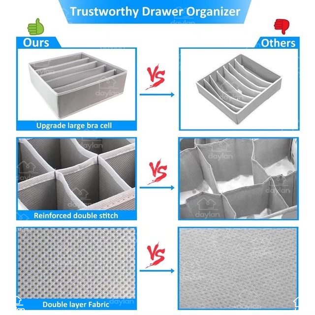 Hộp Đựng Đồ Lót 4 Ngăn Tiện Lợi