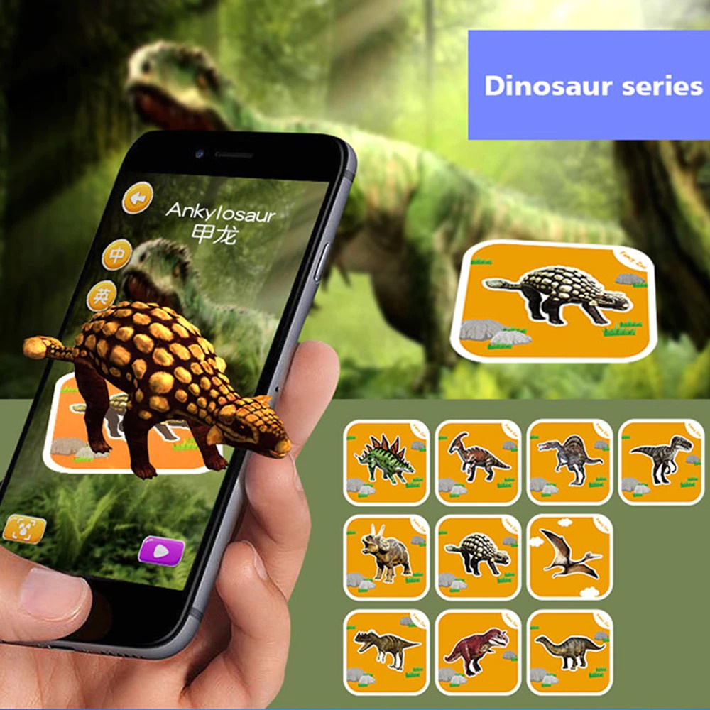 Bộ thẻ vườn thú áo 4D  Fancy Zoo bộ 68 loài động vật với 13 ngôn ngữ