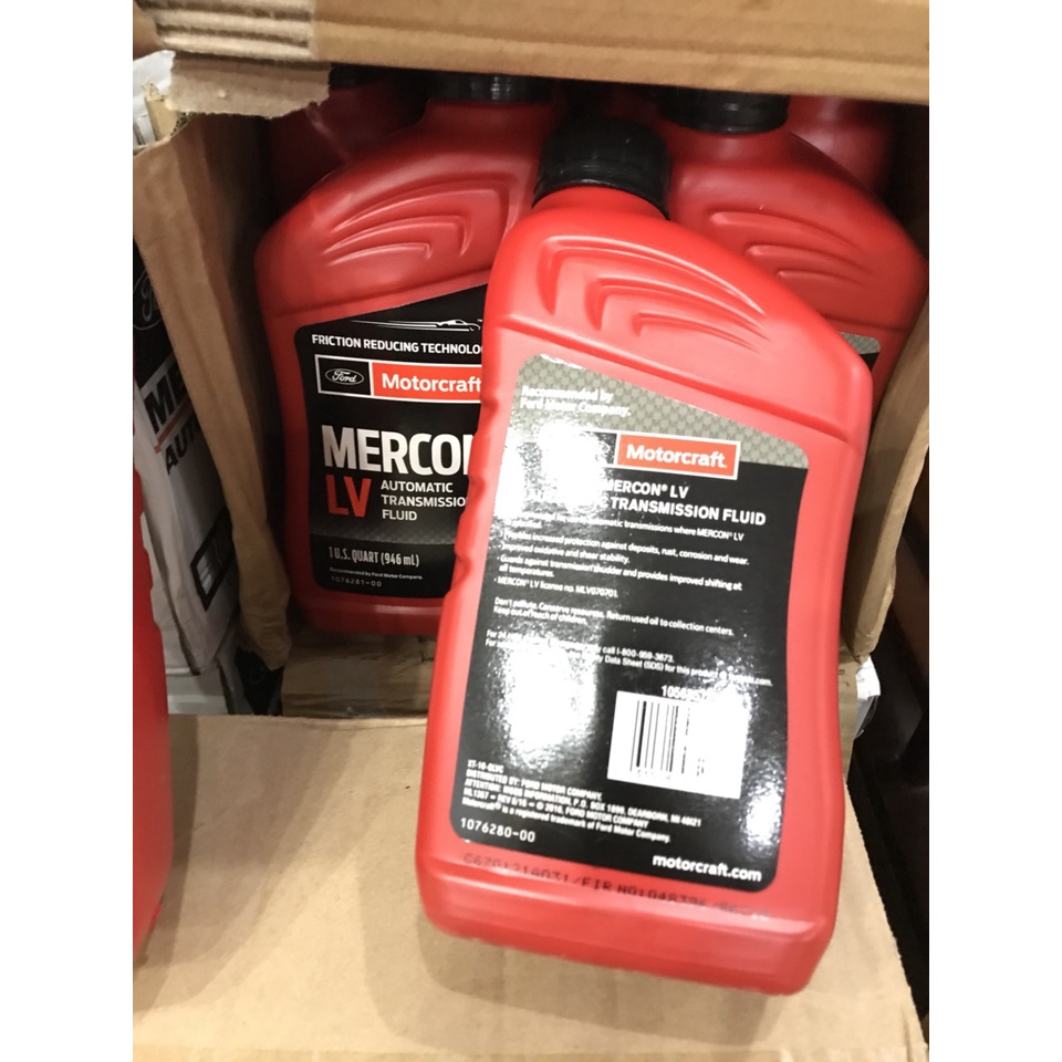 Dầu số tự động Ford Ranger, Mazda BT50, Ford Everest Dầu số tự động Motorcraft Mercon LV