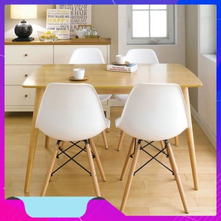 Ghế Nhựa Chân Gỗ Eames Đủ Màu