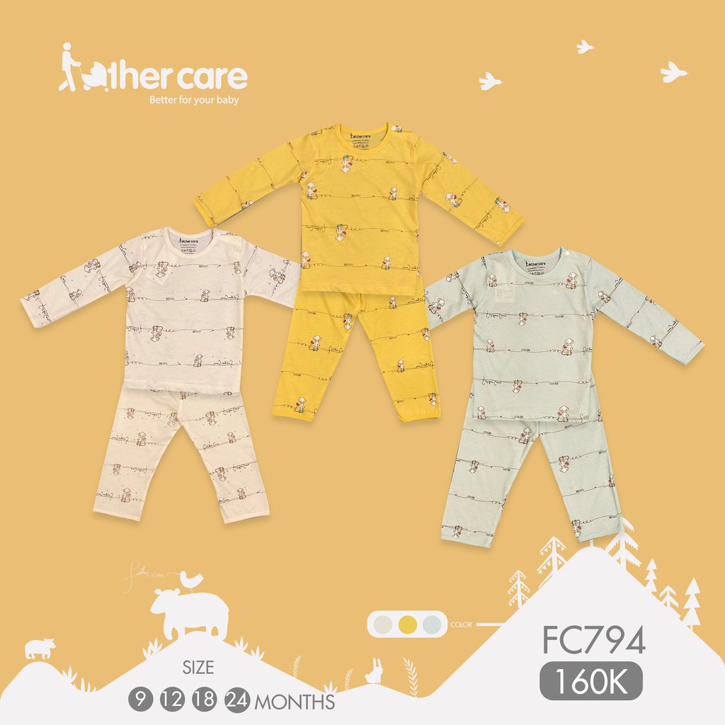 Bộ Quần Áo Trẻ em DT FatherCare Cài Vai - Chuột Little One FC794