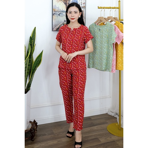 Bộ lụa mặc tại nhà b62 trẻ trung năng động phù hợp với tất cả các chị e mọi lứa tuổi,Thời trang nữ,Quần áo nữ