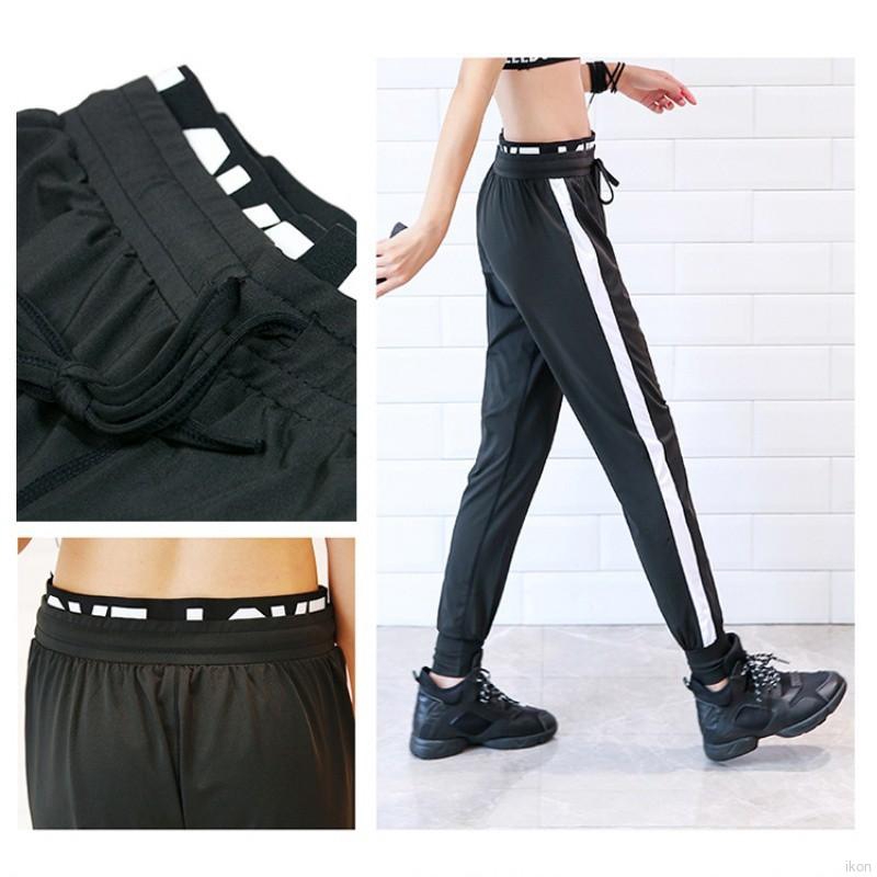 Quần dài thể thao lưng thun dây rút viền chữ LOVE cho nữ | BigBuy360 - bigbuy360.vn