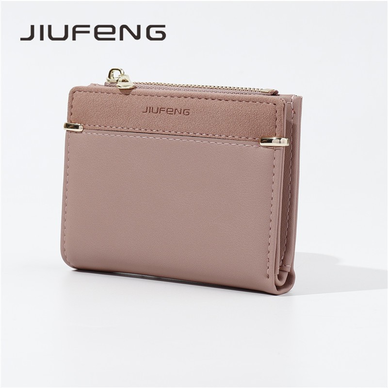JIUFENG Ví da PU màu nhám thời thượng cho nữ | BigBuy360 - bigbuy360.vn