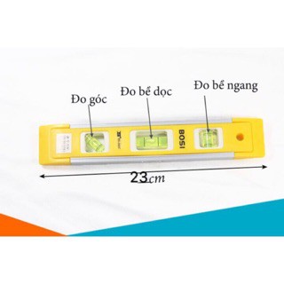 Thước thủy, ni vô, thước thăng bằng 20cm BOSI