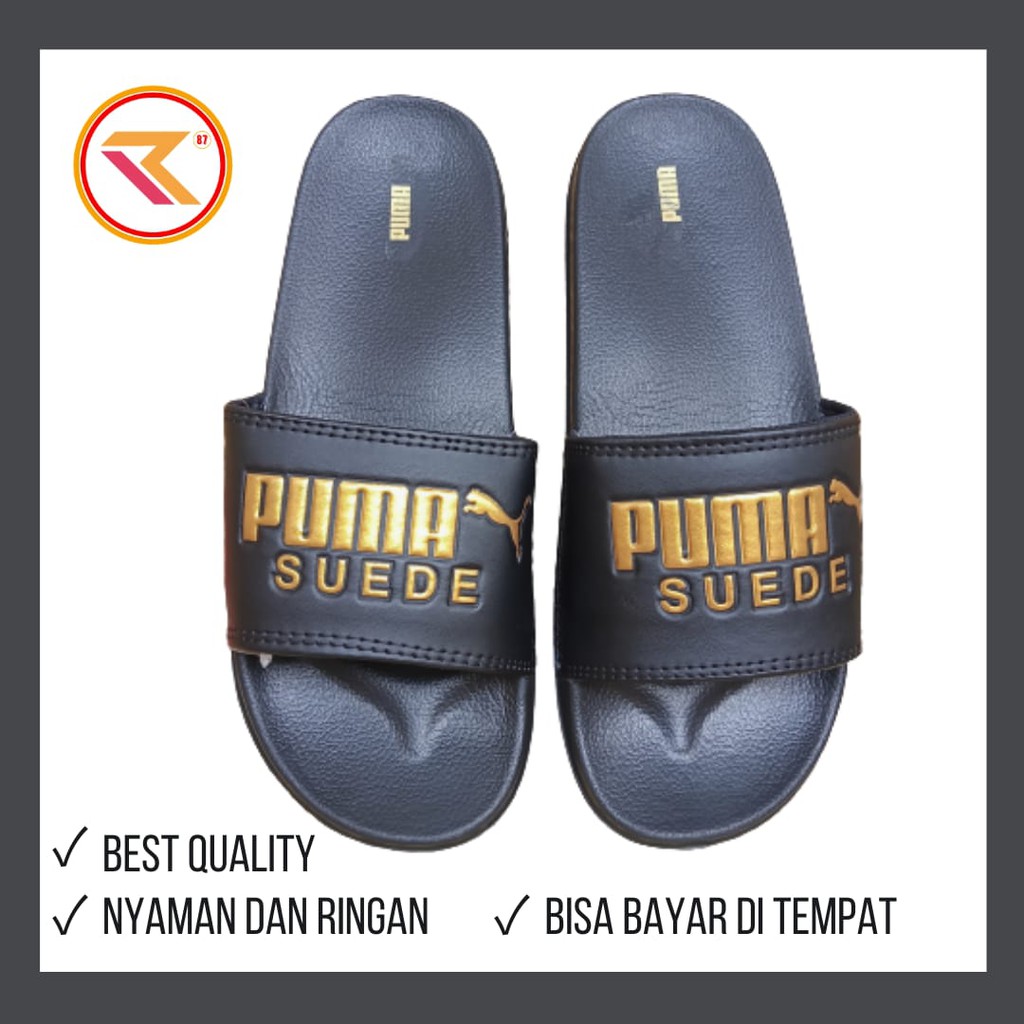 Dép Sandal Puma Da Lộn Thời Trang Cho Nam Nữ