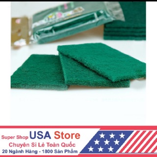 Miếng rửa xanh cọ xong rửa chén