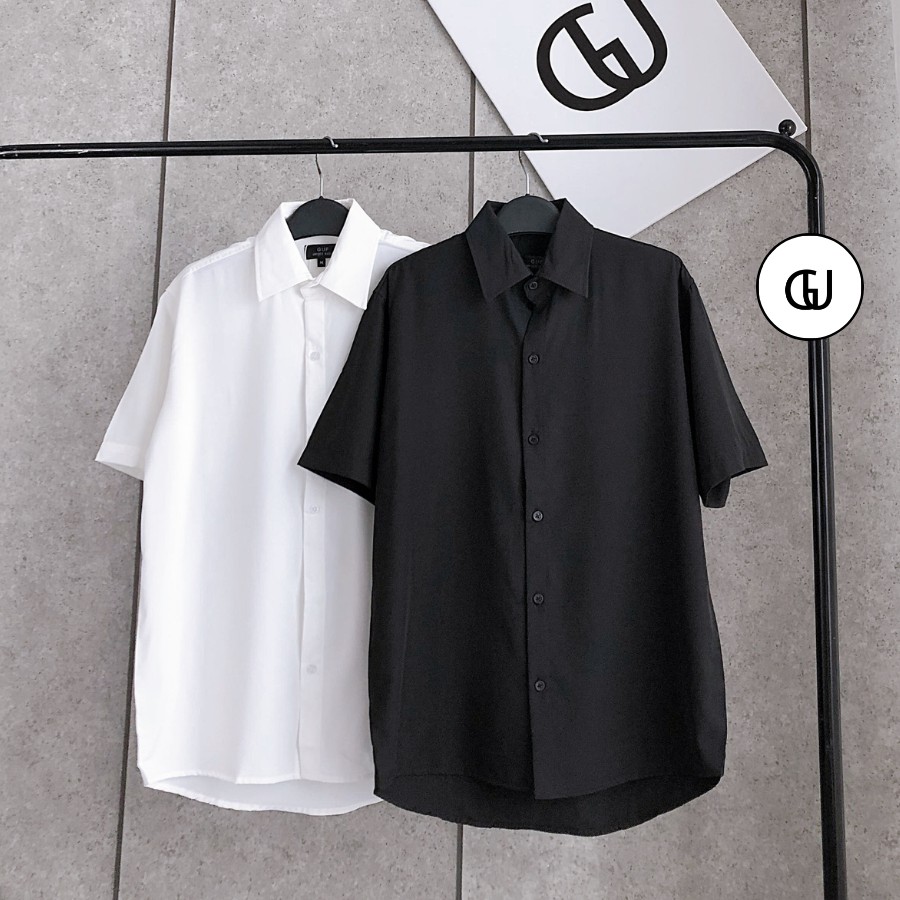 Áo Sơ Mi Nam Nữ Form Dáng Rộng, Vải Kate Mềm Mịn Thích Hợp Cho Đi Học, Đi Làm, Đi Chơi GUF | BigBuy360 - bigbuy360.vn