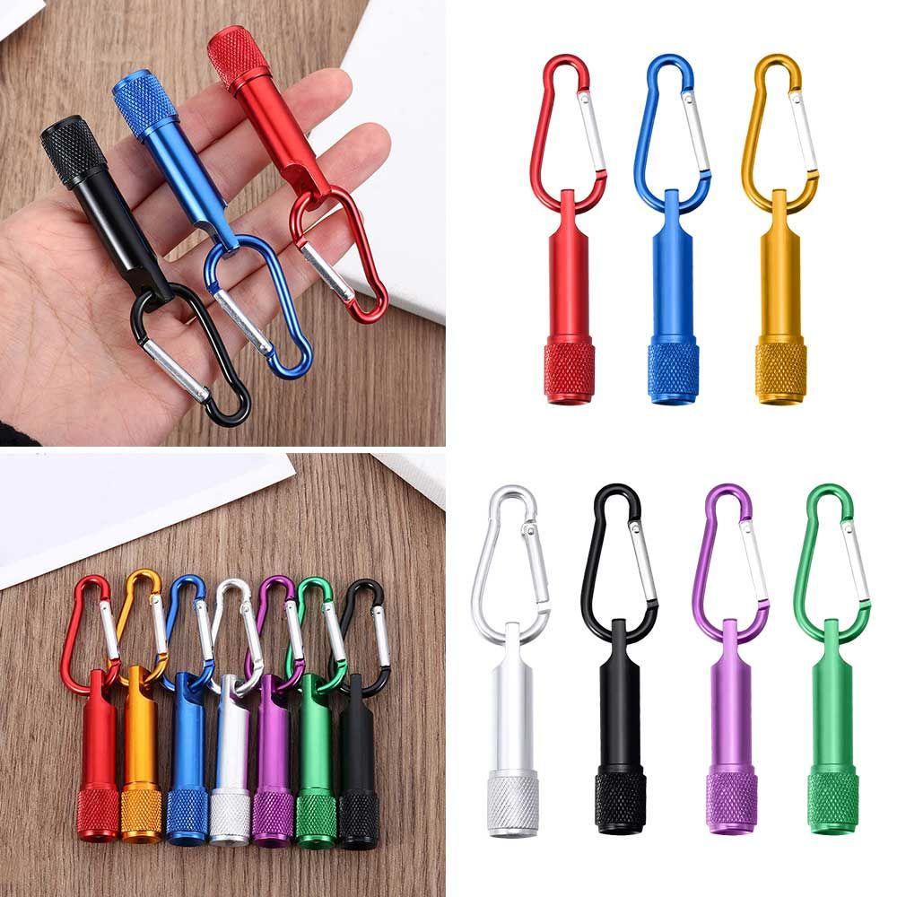 ☆Yola☆ Đèn Pin LED Mini Chống Thấm Nước Nhiều Màu Sắc Tiện Dụng Dùng Khi Đi Cắm Trại