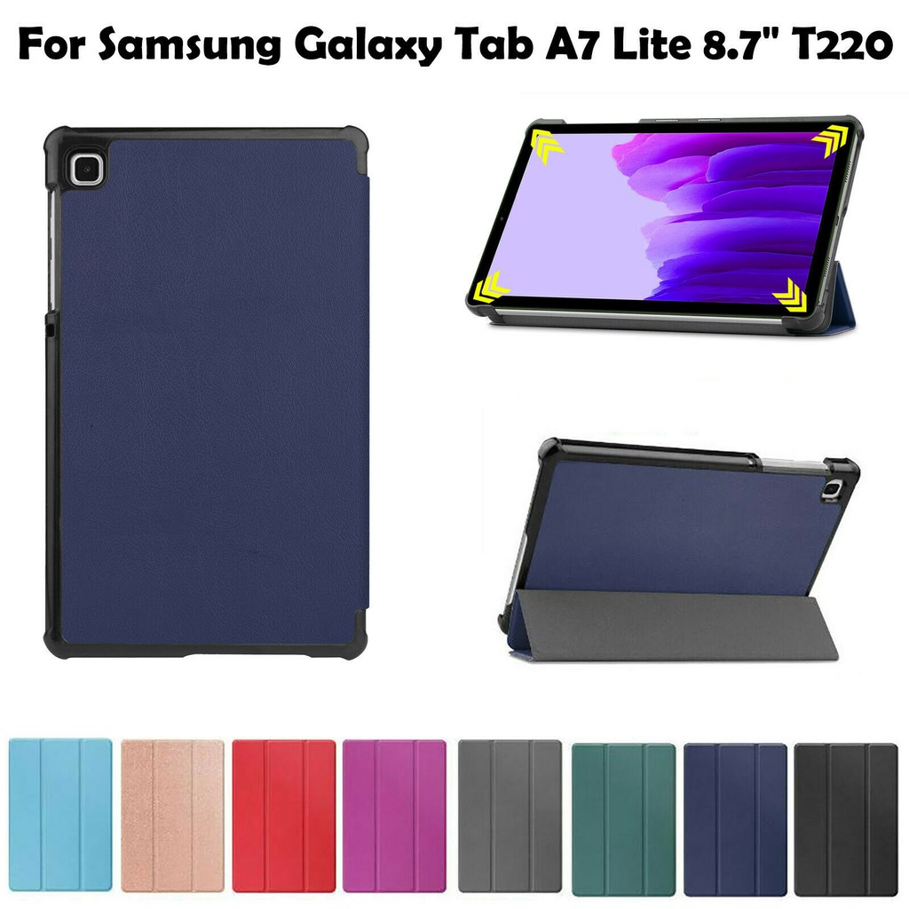 Bao Da Samsung Galaxy Tab A7 Lite 8.7 inch T220 T225 Da Trơn Cao Cấp