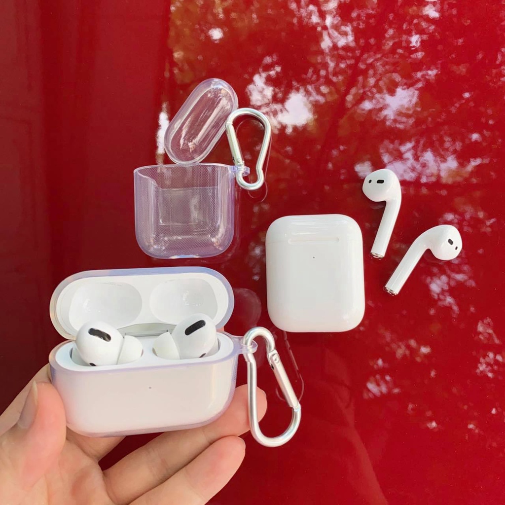 Case airpods trong suốt ,ốp airpods chất liệu Silicon đựng tai nghe không dây cho tai nghe 1 2 3 pro i12 pro4