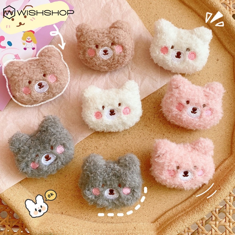 Ghim Cài Áo Hình Gấu Bông Dễ Thương Phong Cách Nhật Bản