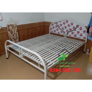 Giường sắt ngủ đơn tròn giá rẻ nhiều mẫu 1m6