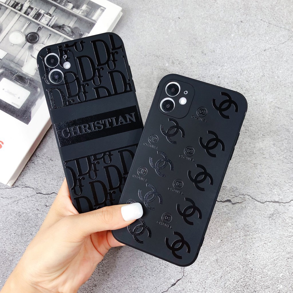 Ốp lưng BVC cạnh vuông thương hiệu đen 5 6 5s/6/6plus/6s/6splus/7/7plus/8/8plus/x/xr/xs/11/12/pro/promax/13/13Promax