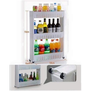 KỆ NHƯNA ĐỂ ĐỒ 3 TẦNG CÓ BÁNH XE