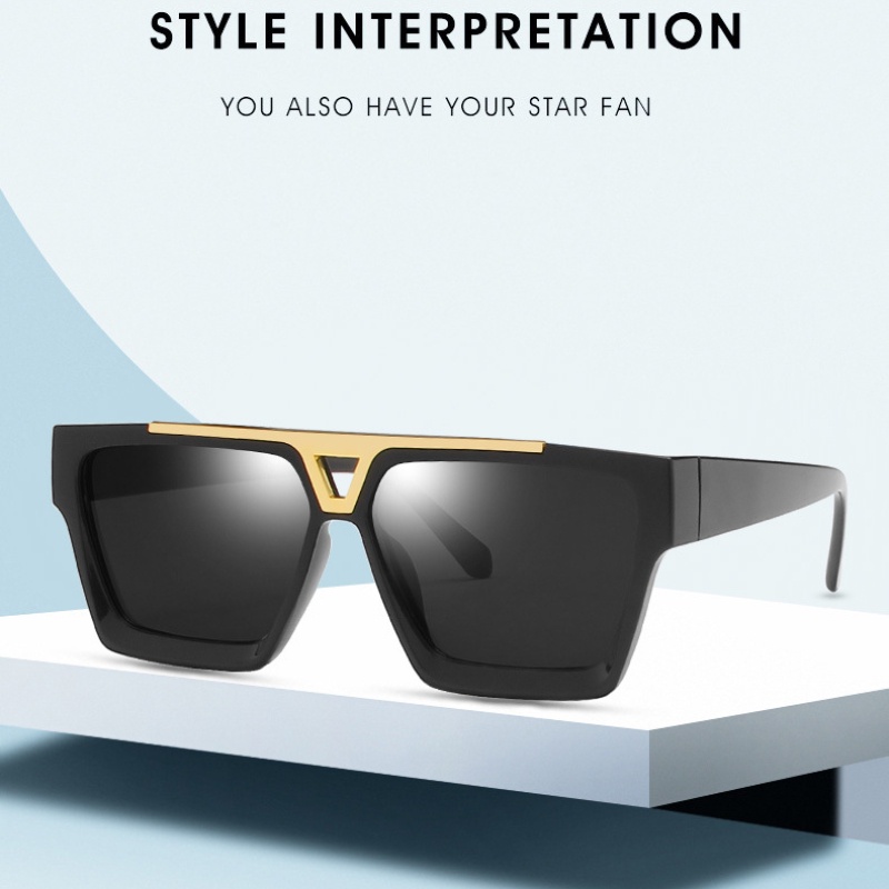 Kính Mát Gọng Vuông Trong Suốt Thời Trang Dành Cho Nam Và Nữ