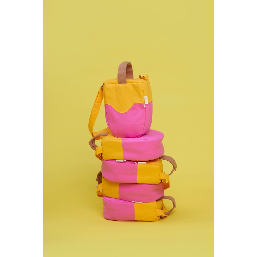 [Jamlos Kids] Mango Berry Sling - Túi vải canvas đeo chéo hình que kem vui tươi