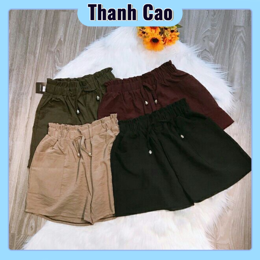 Quần Shorts Đũi Mát