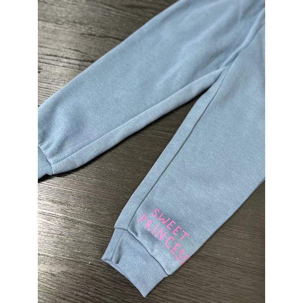 Bộ quần áo bé gái Delta 2-14 tuổi  Sét ngủ trẻ em cotton nỉ mềm xuất dư 0823