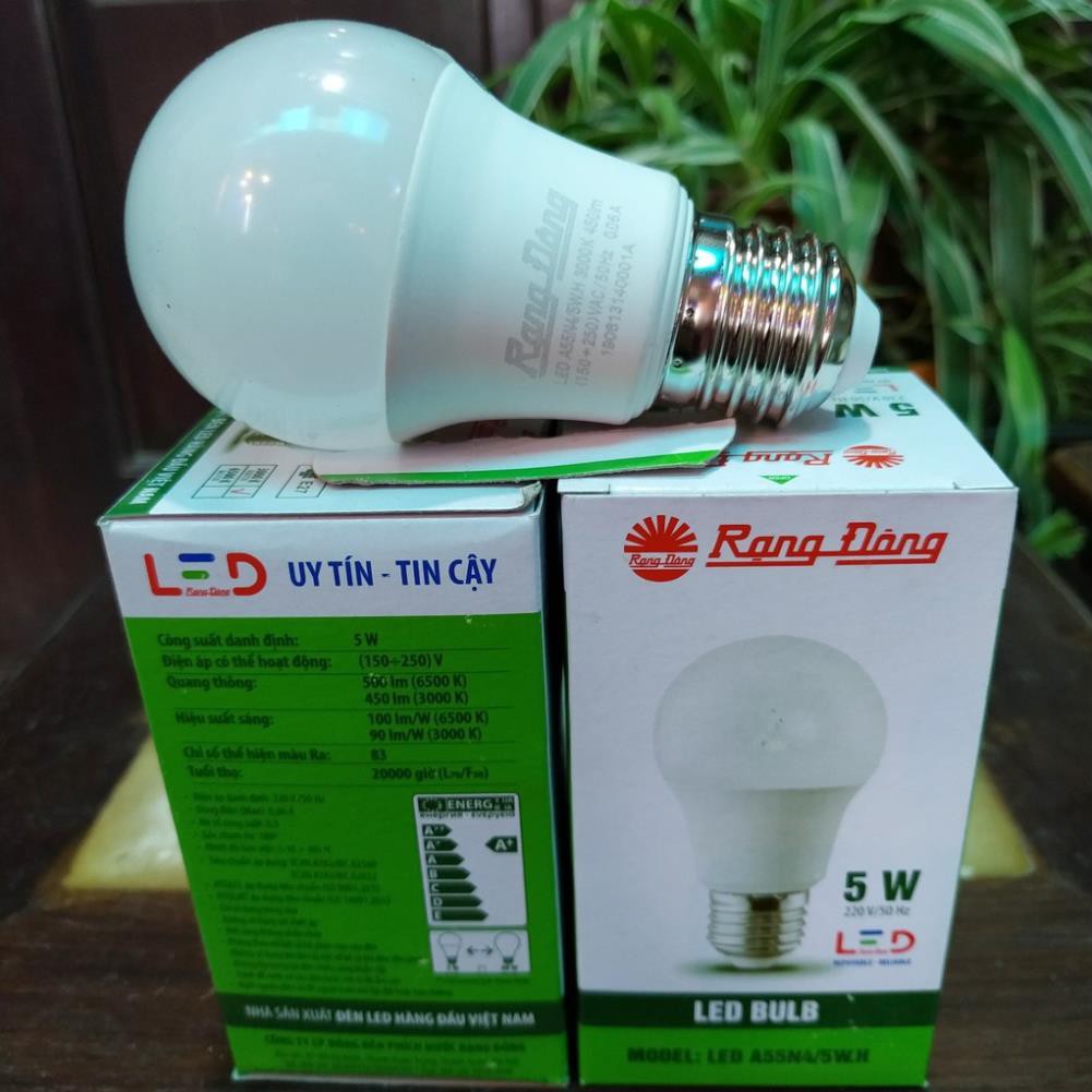 Bóng đèn học chống cận LED RẠNG ĐÔNG  5W đui xoáy E27