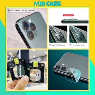 [MÃ 11] Cường Lực Full Cụm Camera Dành Cho Iphone ❤Ảnh Thật❤ - Trong Suốt - Bảo Vệ Camera Toàn Diện 11/11PRO/11PROMAX