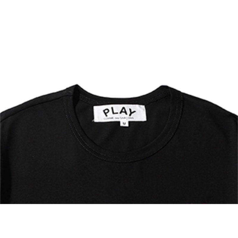 Áo thun cotton tay ngắn thêu hình PLAY cổ điển thời trang cho nam và nữ